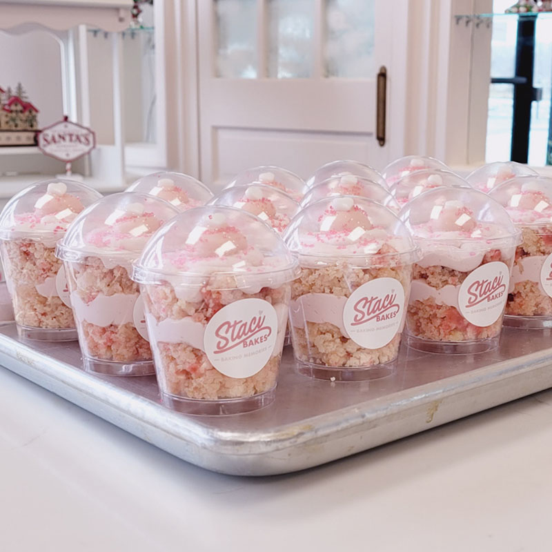 Cherry Chip Cake Cups